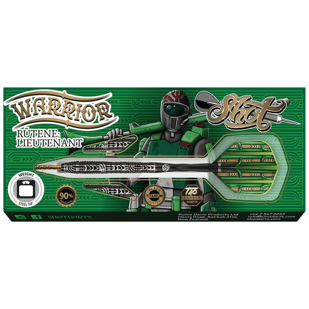 Shot Warrior Rutene Steeldarts Packung