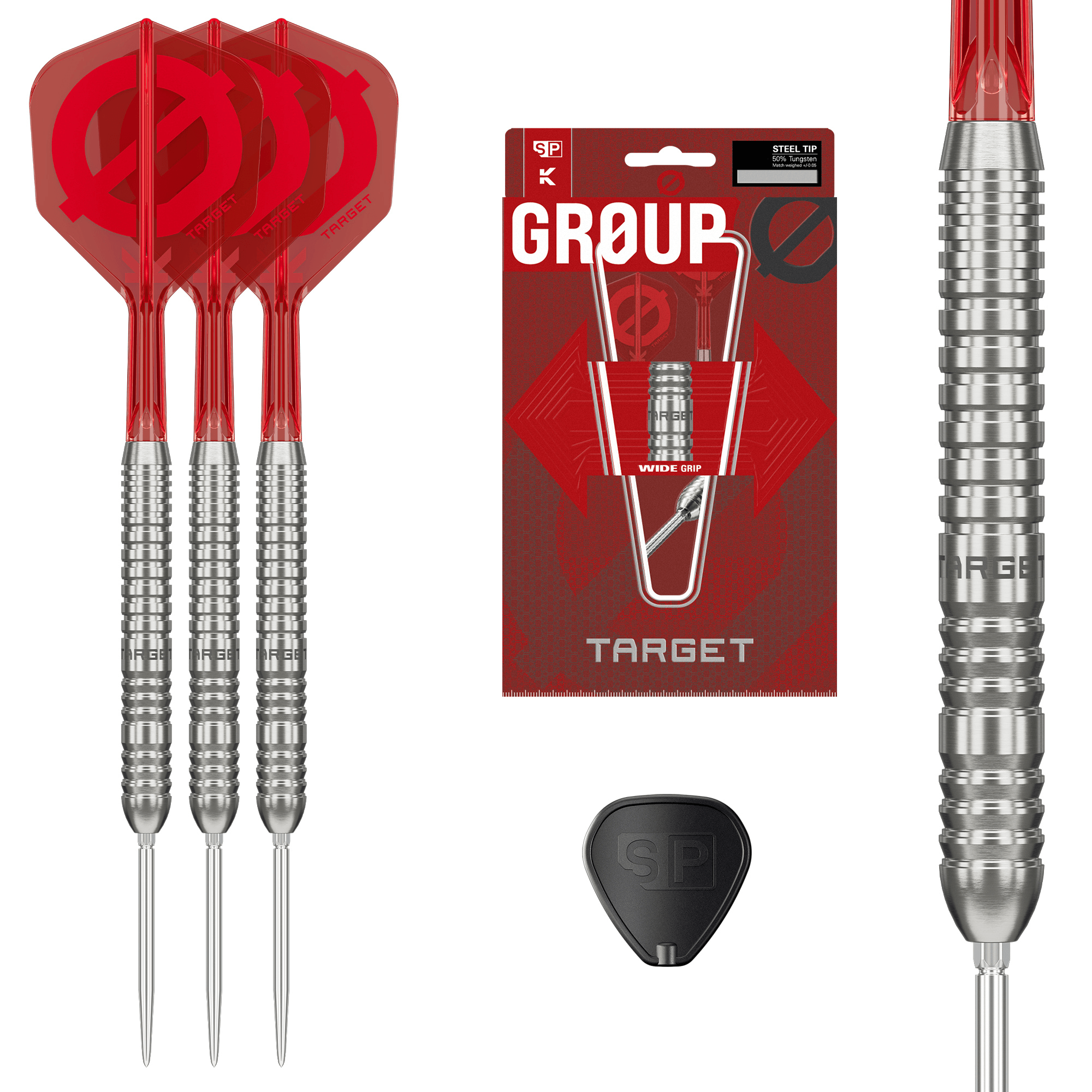Target Group O 03 Swiss Point Steeldarts Packungsinhalt