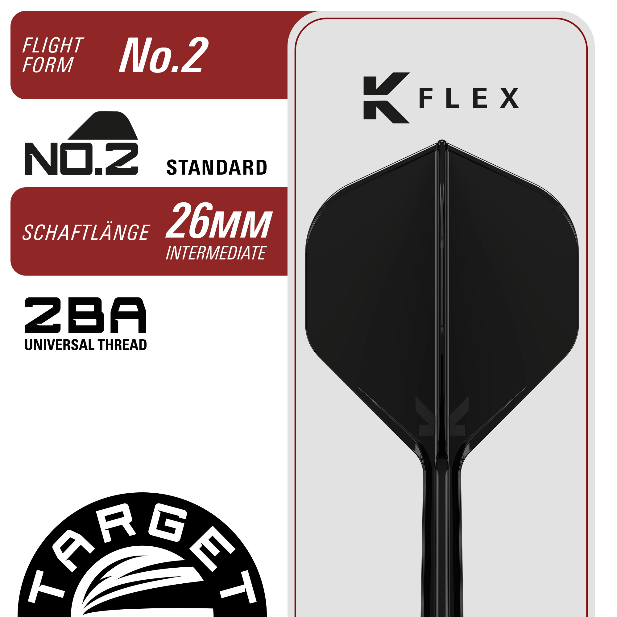 Target Japan Black Marque Eclipse Swiss Point Steeldarts Details K-Flex