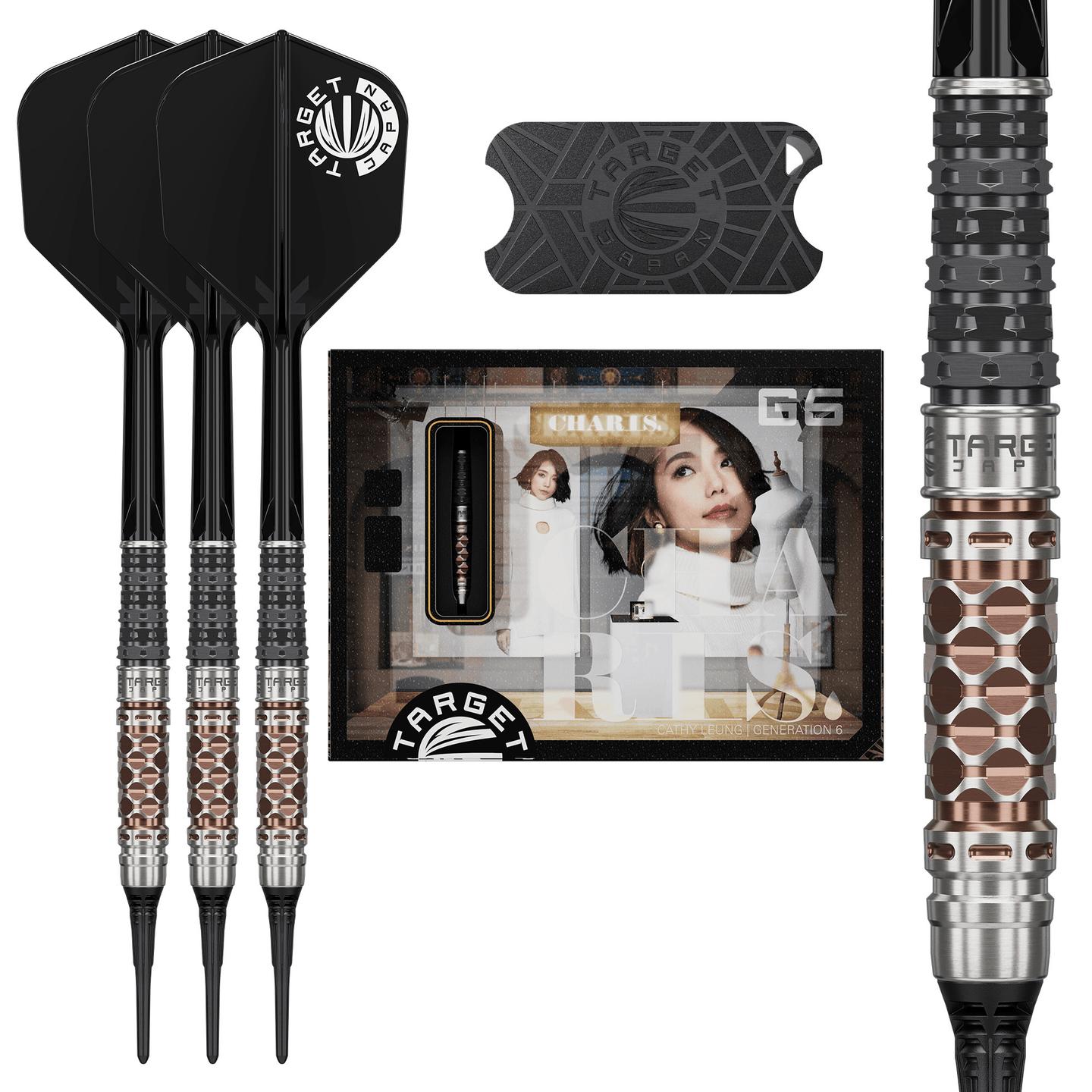 Target Japan Cathy Leung Charis Gen 6 Softdarts Packungsinhalt