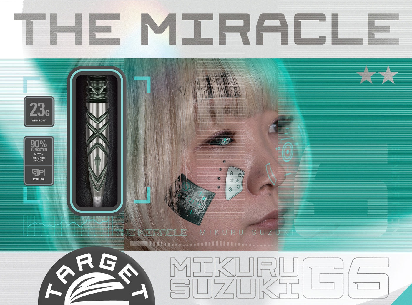 Target Japan Mikuru Suzuki The Miracle Gen 6 Swiss Point Steeldarts Packung