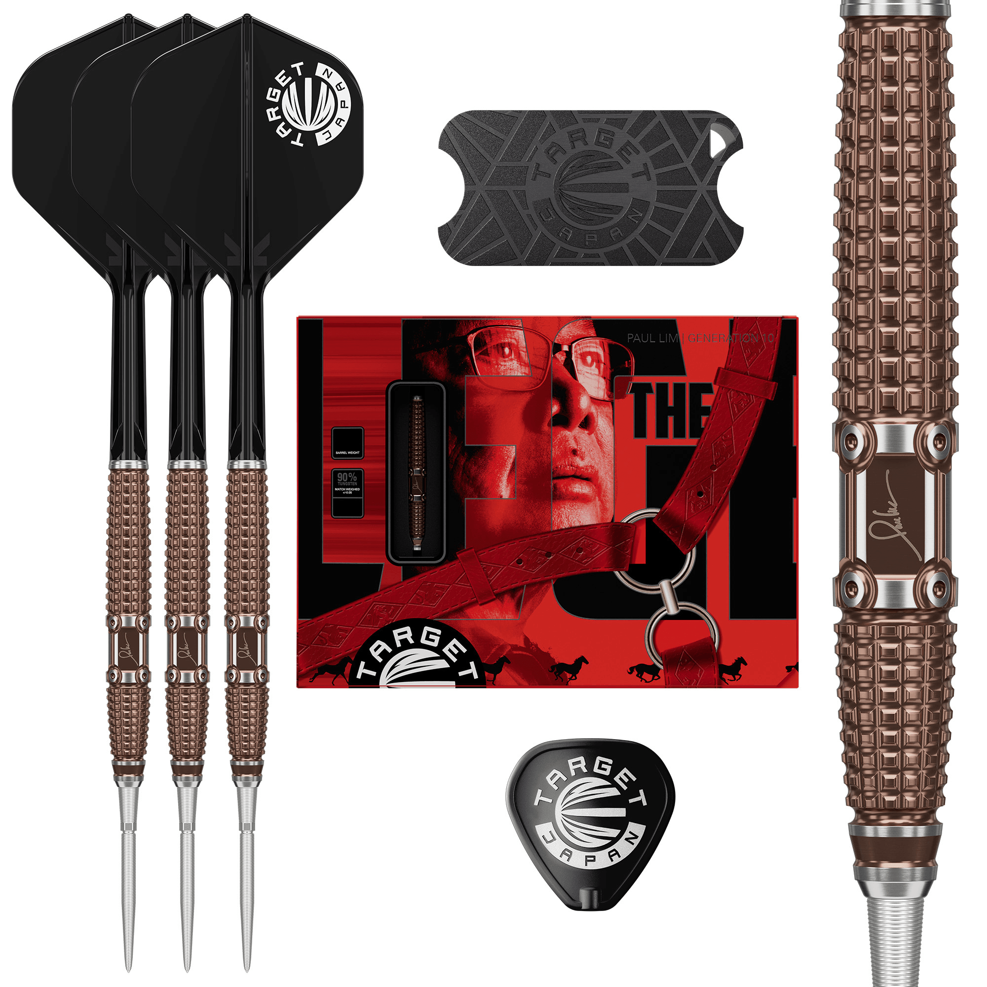 Target Japan Paul Lim The Legend Gen 10 Swiss Point Steeldarts Packungsinhalt