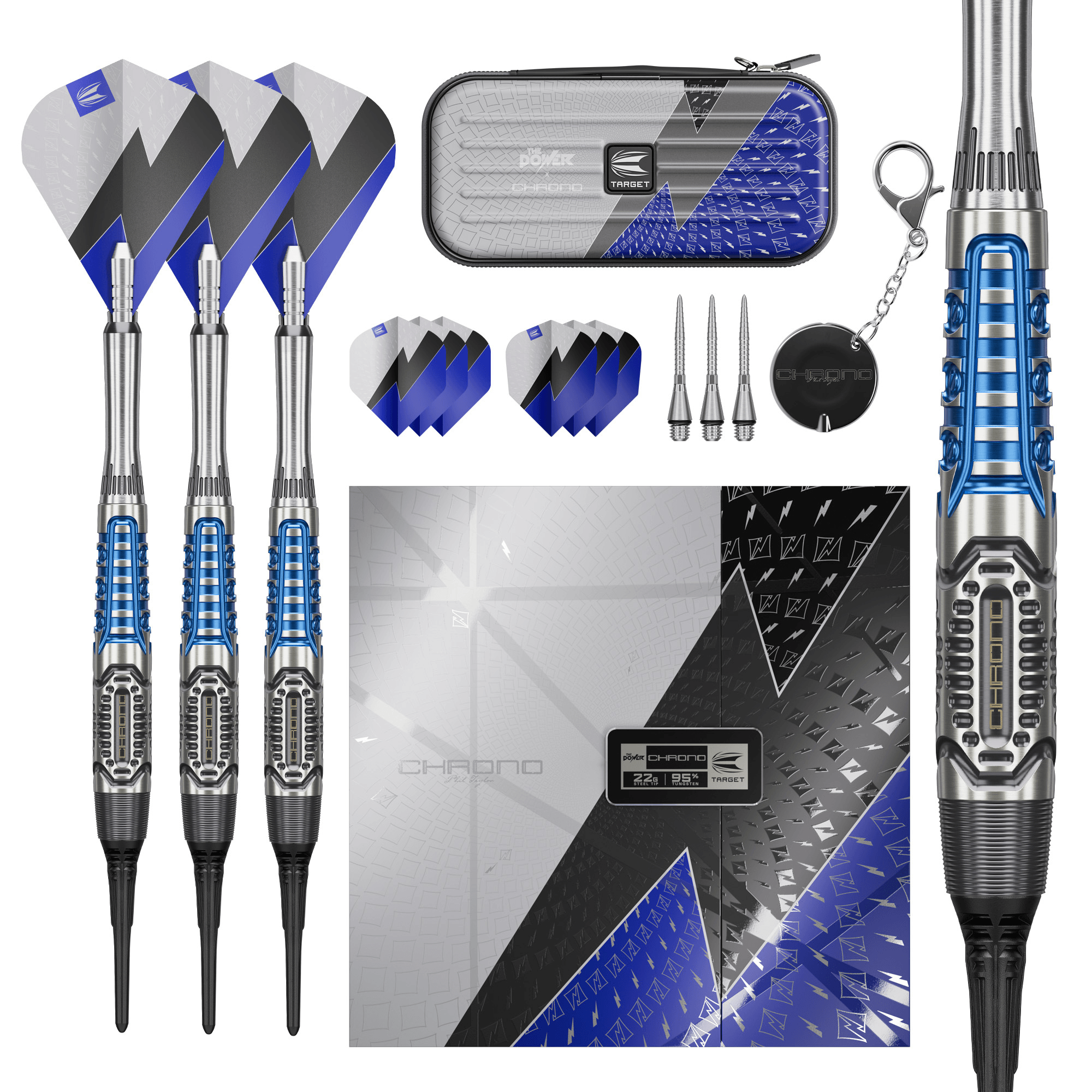 Target Phil Taylor Power Chrono Softdarts Packungsinhalt