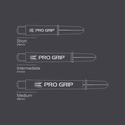 Target Pro Grip Shafts - Blau (9 Stück) Maße