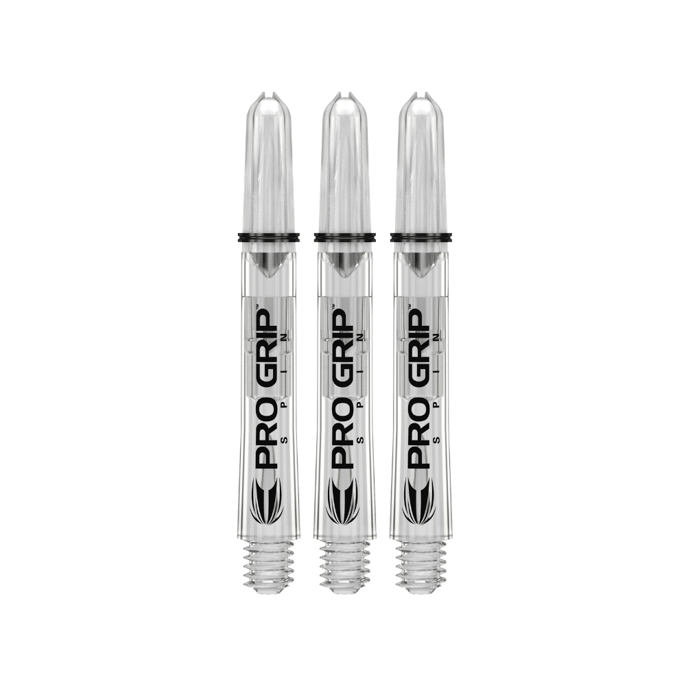 Target Pro Grip Spin Shafts - Transparent (9 Stück)