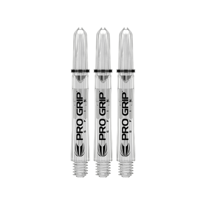 Target Pro Grip Spin Shafts - Transparent (9 Stück)