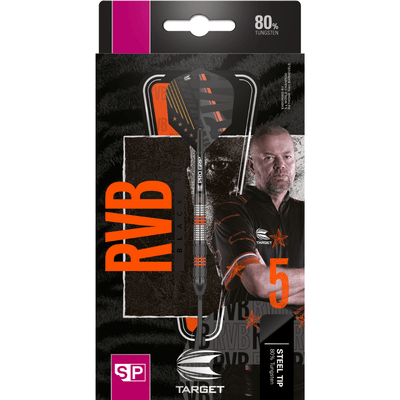 Target Raymond van Barneveld Black 80 Swiss Point Steeldarts Packung