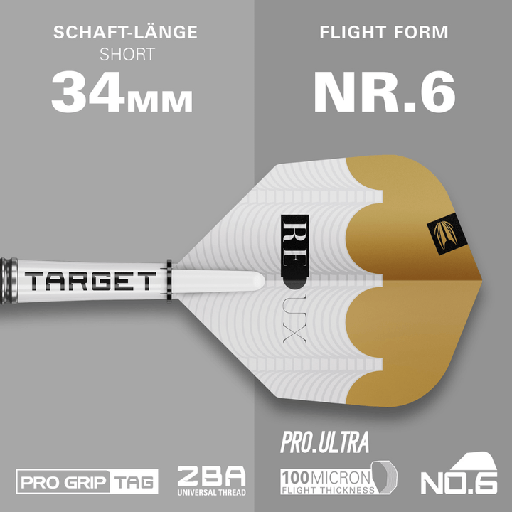 Target Redux 10 Softdarts Längen Shaft, Flight