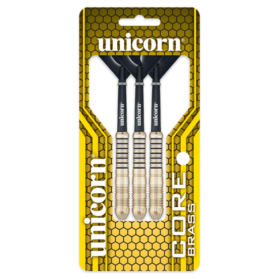 Unicorn Core Brass 2 Steeldarts Packung 