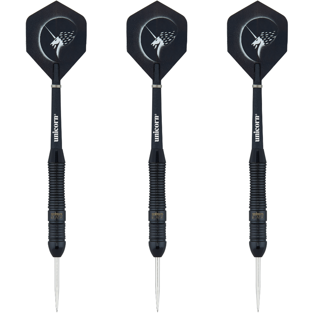 Unicorn Core Plus Win Black Brass Steeldarts Set 