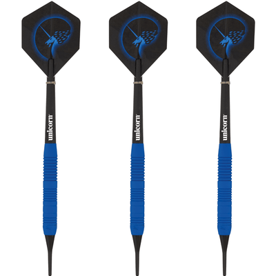 Unicorn Core Plus Win Blue Brass Softdarts Set