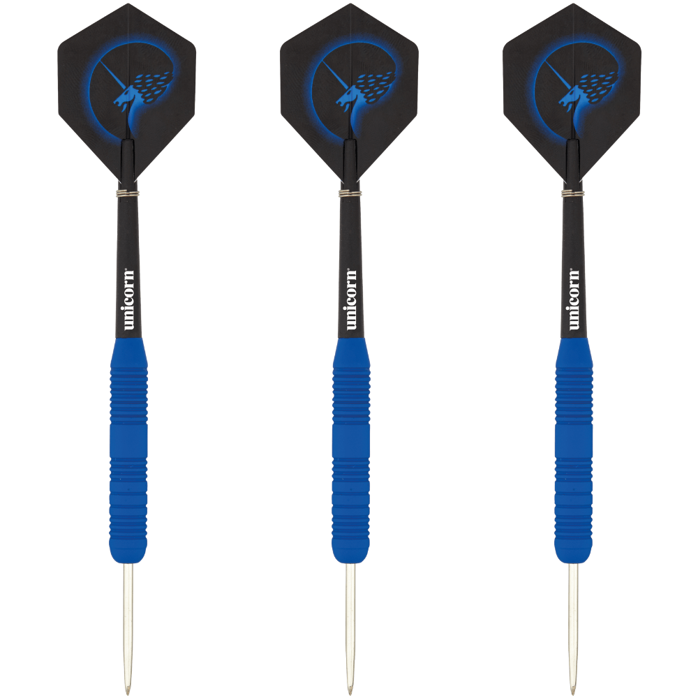 Unicorn Core Plus Win Blue Brass Steeldarts Set