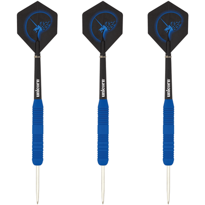 Unicorn Core Plus Win Blue Brass Steeldarts Set