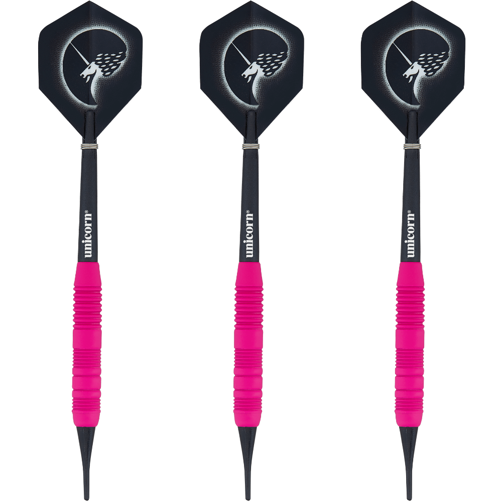 Unicorn Core Plus Win Pink Brass Softdarts Set