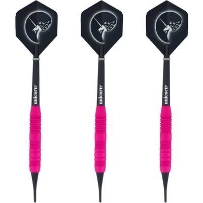 Unicorn Core Plus Win Pink Brass Softdarts Set