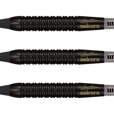 Unicorn Gary Anderson Black Brass Softdarts Detail