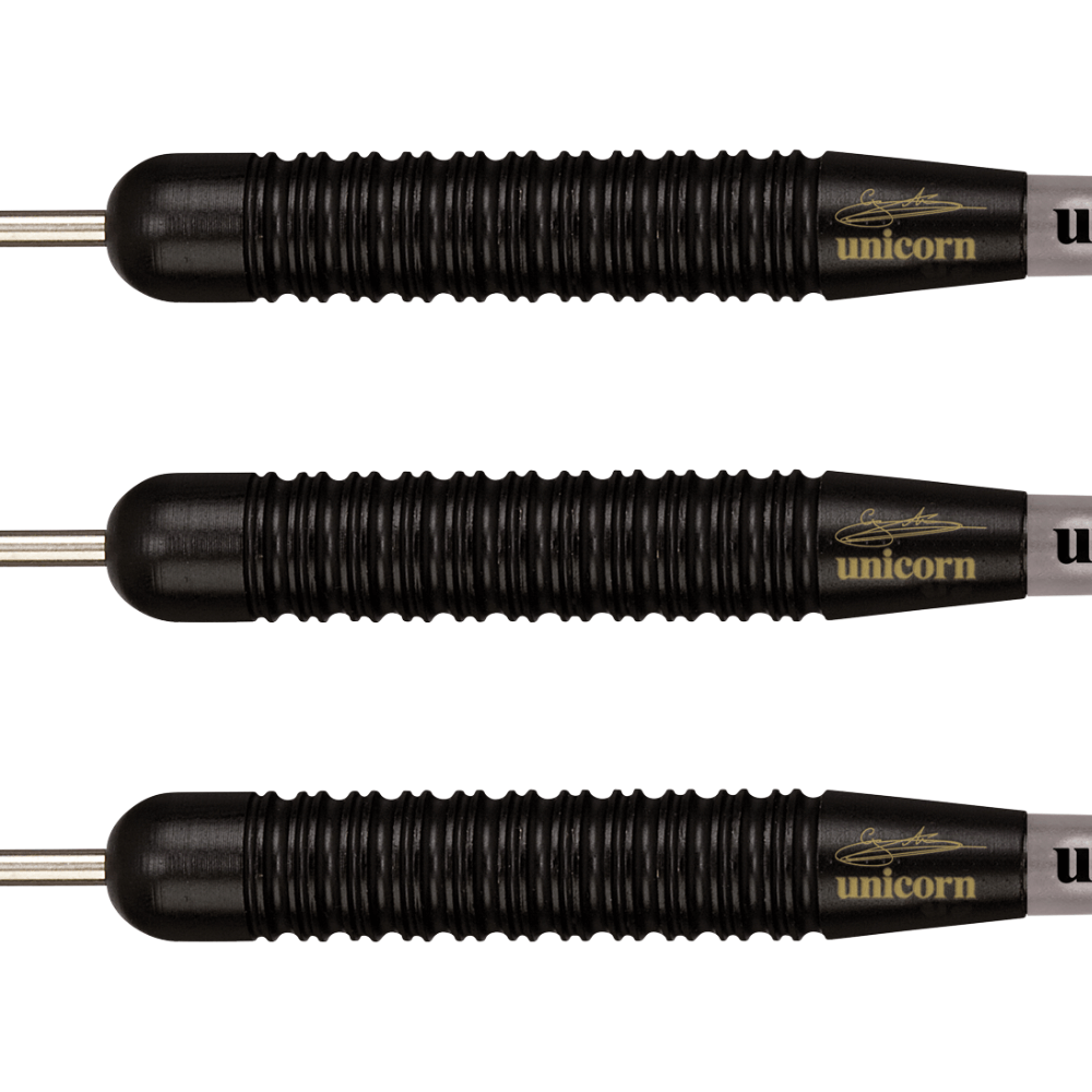 Unicorn Gary Anderson Black Brass Steeldarts Detail