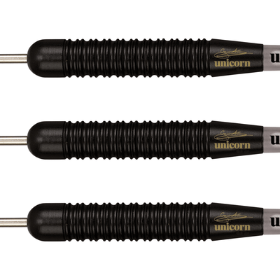 Unicorn Gary Anderson Black Brass Steeldarts Detail