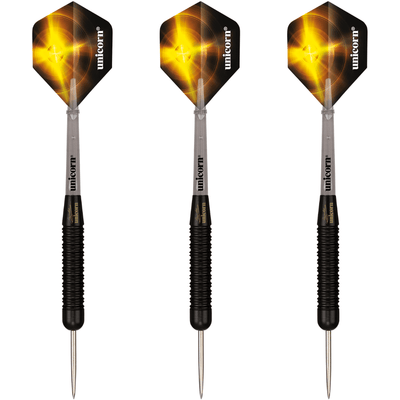 Unicorn Gary Anderson Black Brass Steeldarts Set