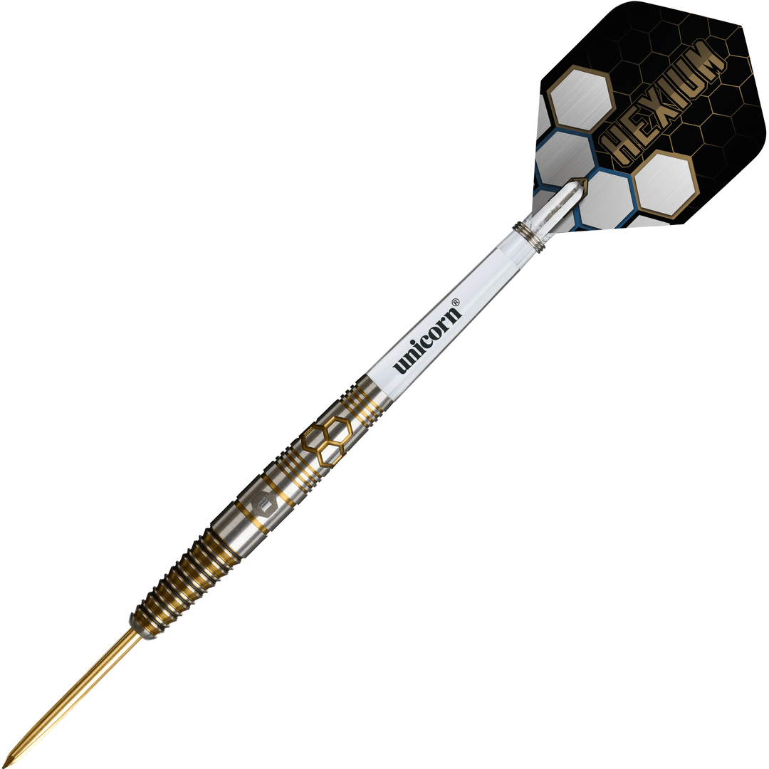 Unicorn Hexium 3 Gold & Black Steeldarts