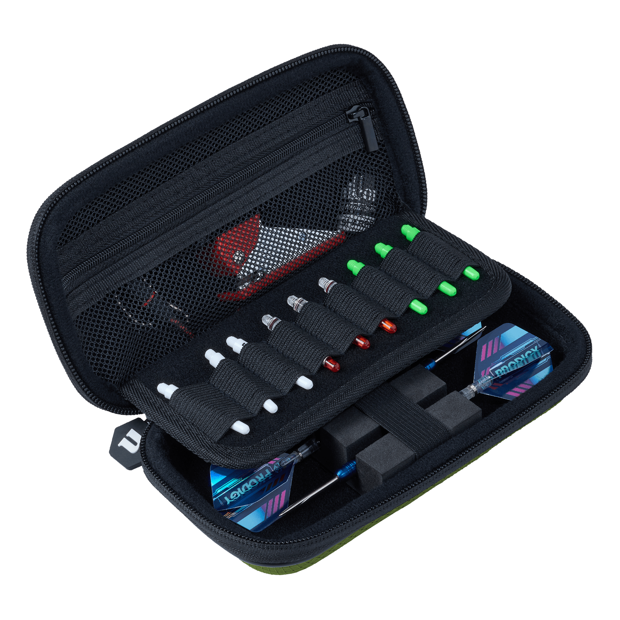 Unicorn Vanguard Dartcase Small Khaki offen 2