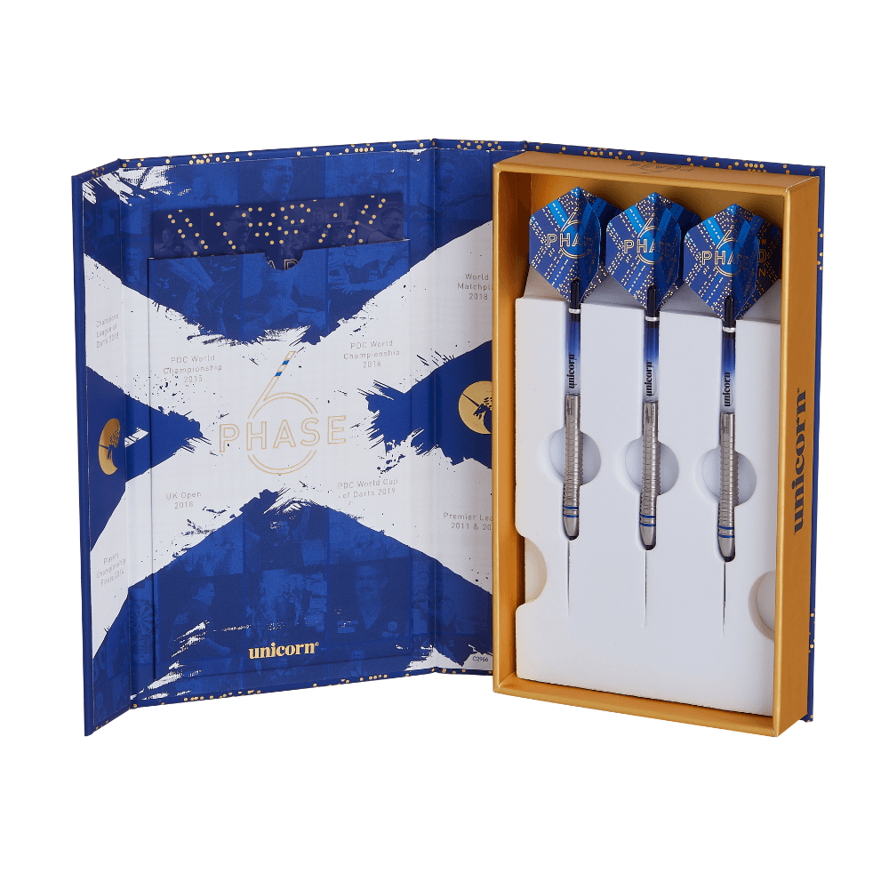 Unicorn World Champion Gary Anderson Phase 6 Steeldarts Packung 