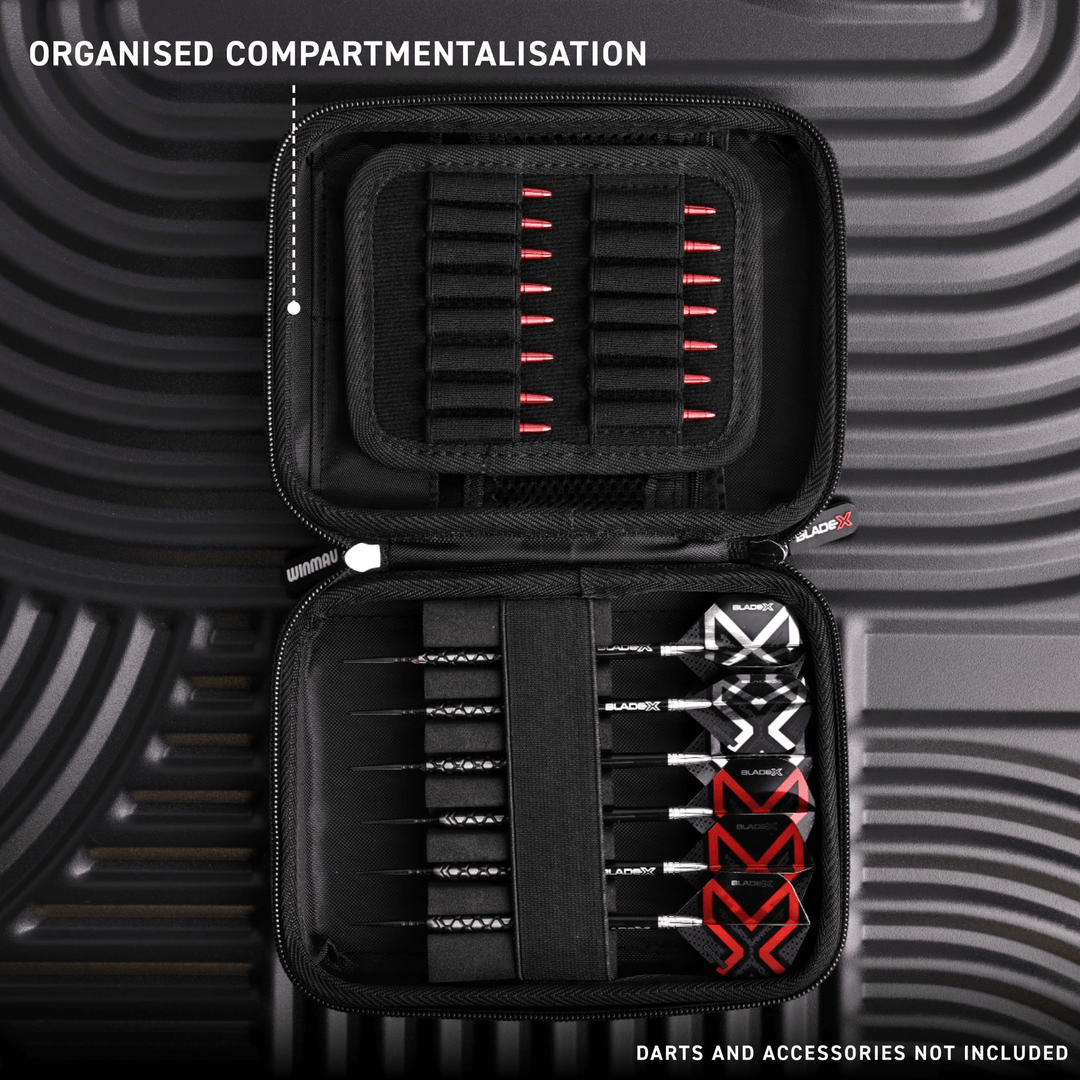 Winmau Blade X Armor G2 dart bag detail 1 open