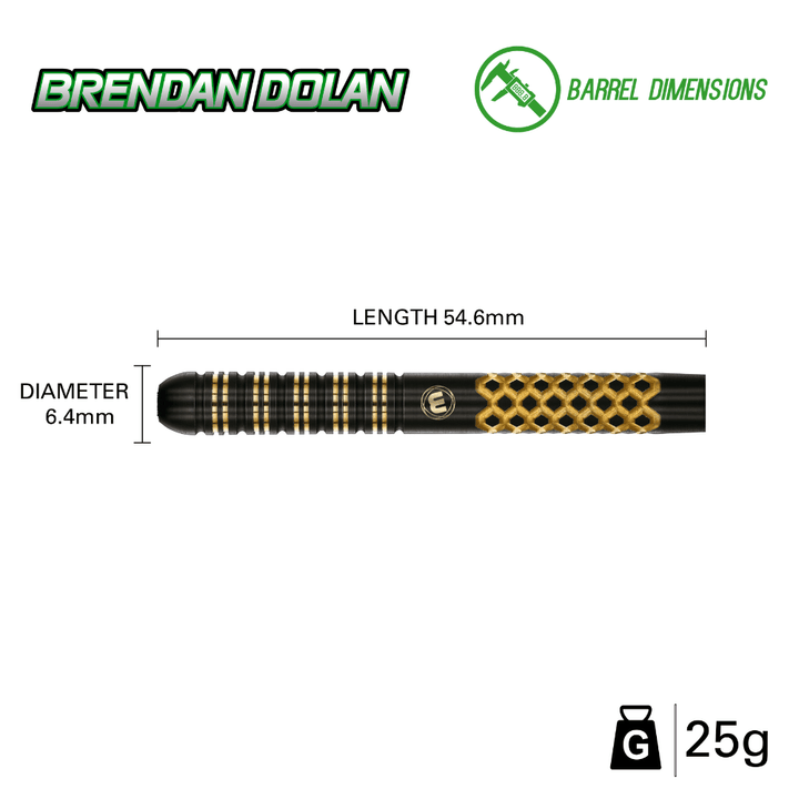Winmau Brendan Dolan Signature Steeldarts Abmessung 2