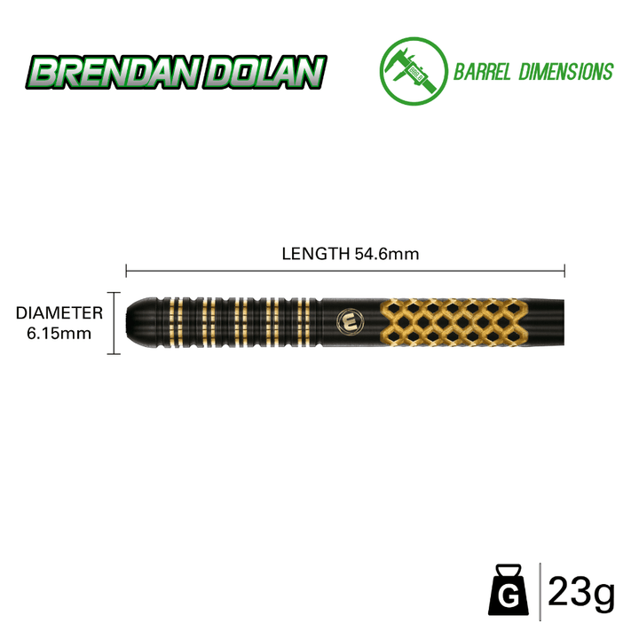 Winmau Brendan Dolan Signature Steeldarts Abmessung 1