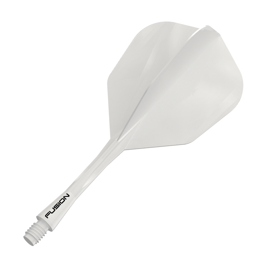 Winmau Fusion Integrated Flight System Small Solid White