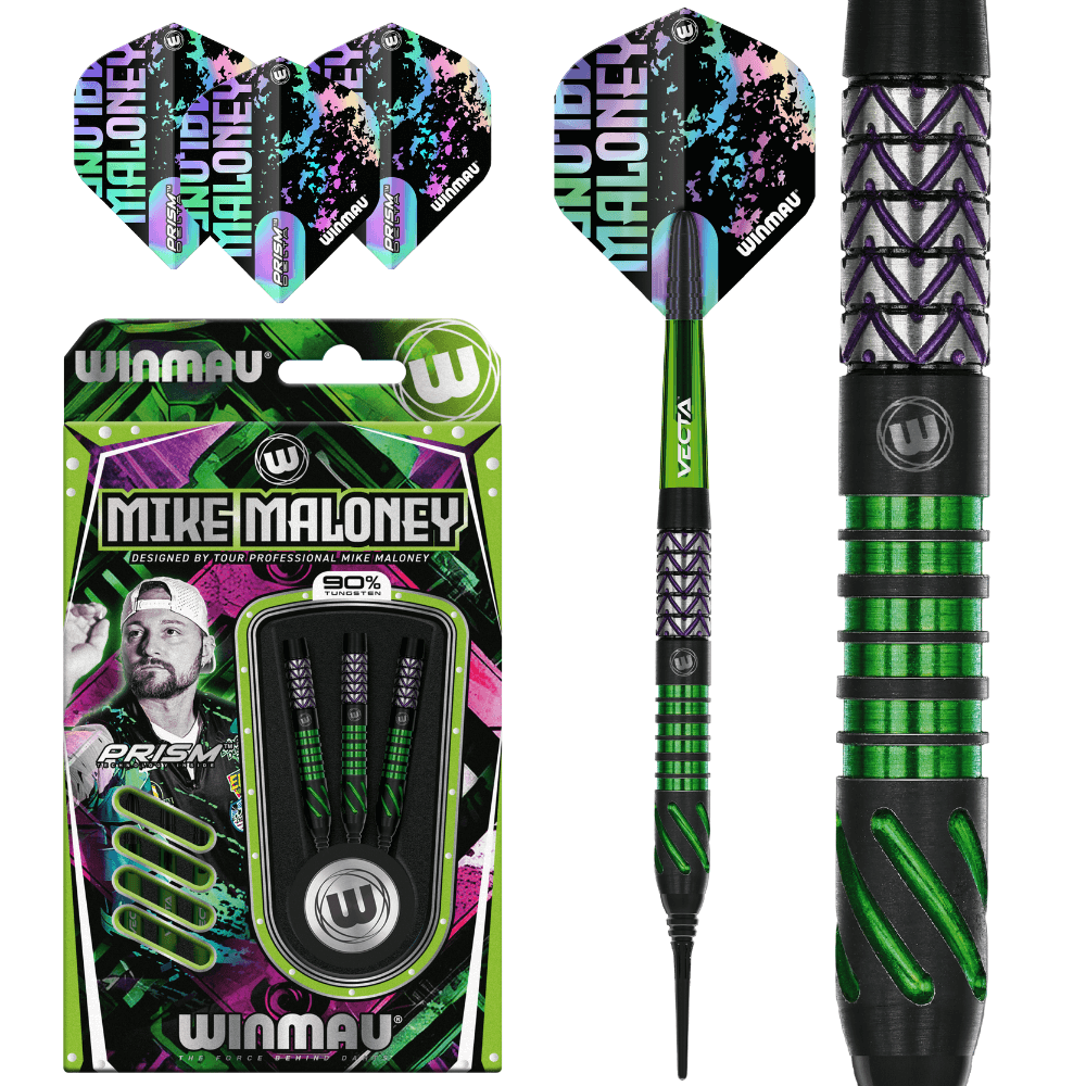 Winmau Mike Maloney Softdarts Lieferumfang