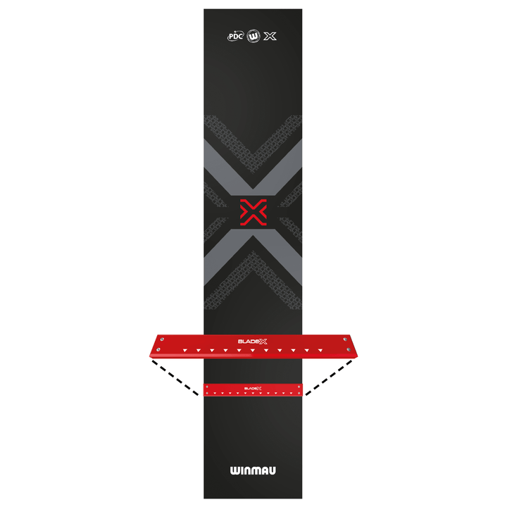 Winmau Pro-Zone Blade X dart mat detail Oche