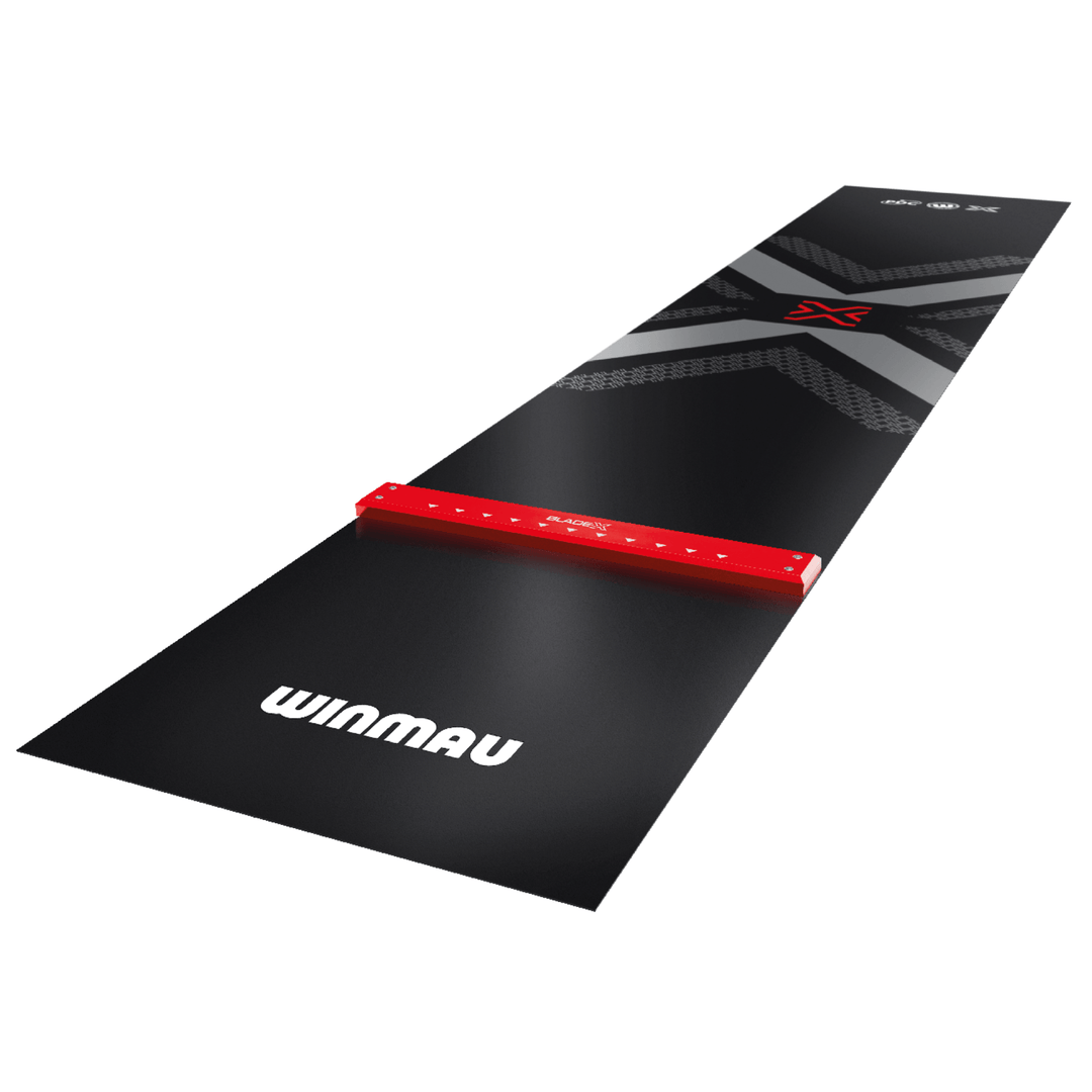 Winmau Pro-Zone Blade X dart mat side view on the right