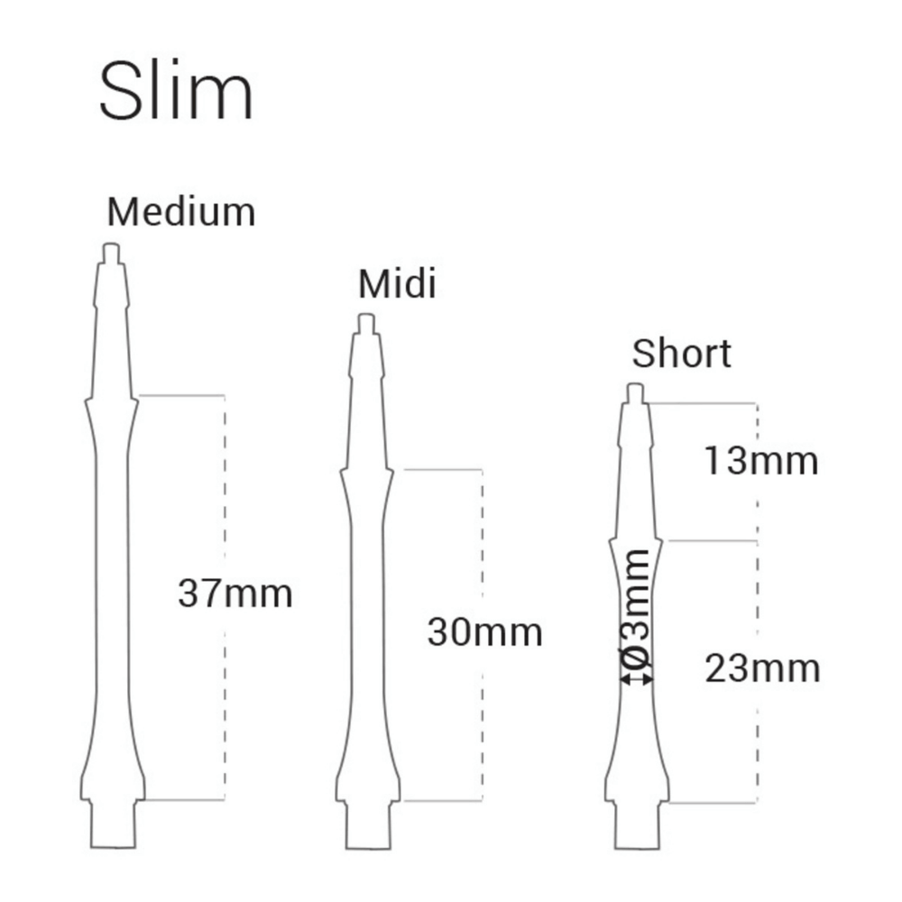 Harrows Clic Slim Shafts Info - Weiß