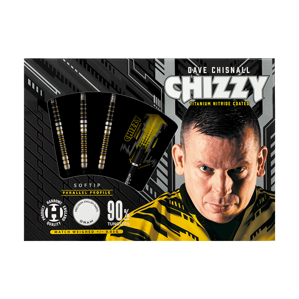 Harrows Dave Chisnall Chizzy Softdarts Verpackung