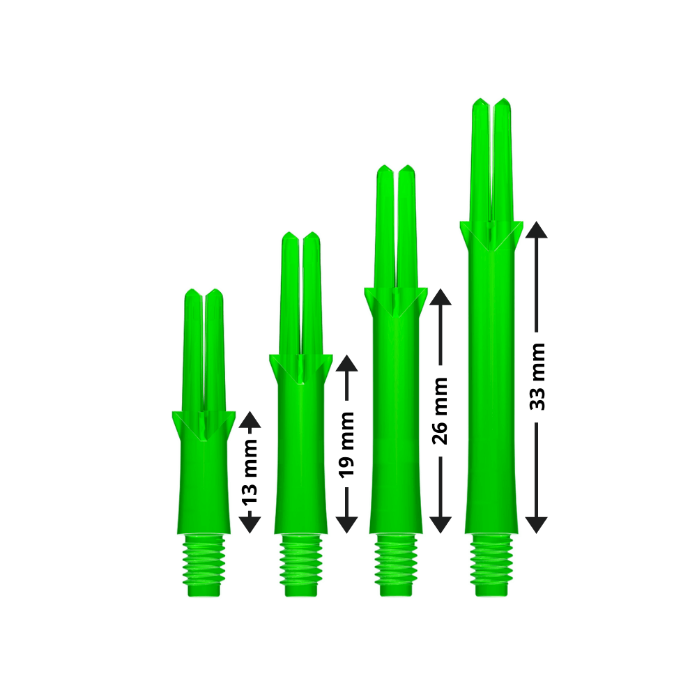 L-Style Locked Straight L-Shafts Grün Maße