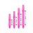 L-Style Locked Straight L-Shafts Pink Maße