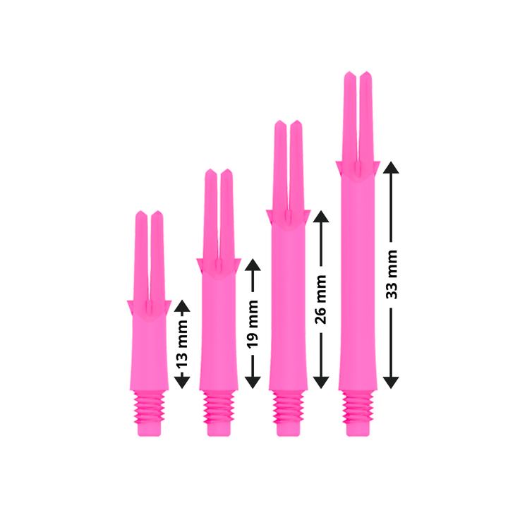 L-Style Locked Straight L-Shafts Pink Maße