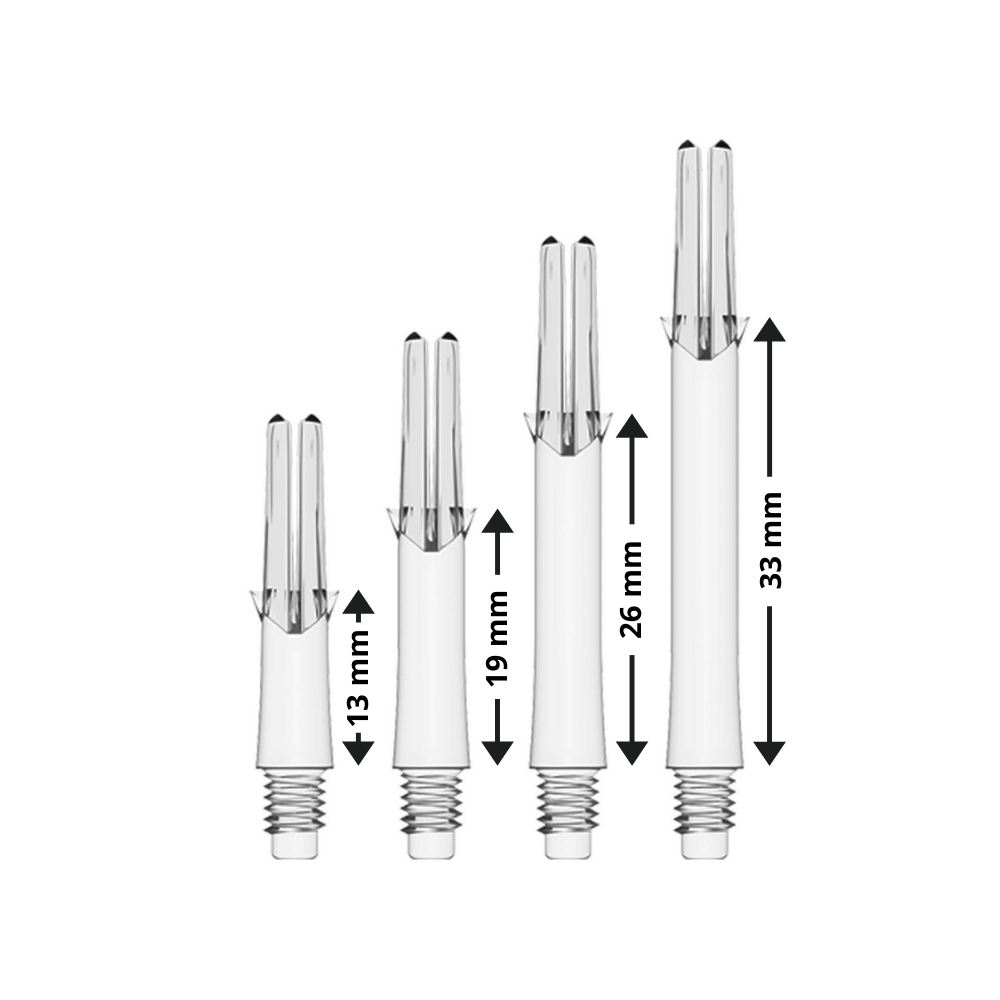 L-Style Locked Straight L-Shafts Transparent Maße