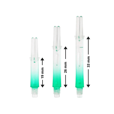 L-Style Two Tone L-Shafts - Grün/Transparent Details