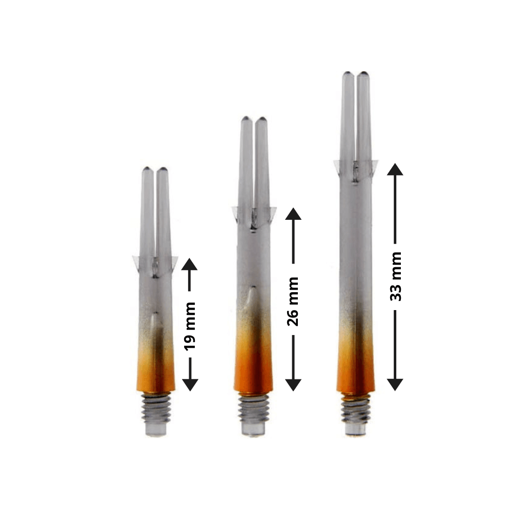 L-Style Two Tone L-Shafts - Orange/Schwarz Details