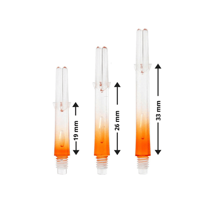 L-Style Two Tone L-Shafts - Orange/Transparent Details