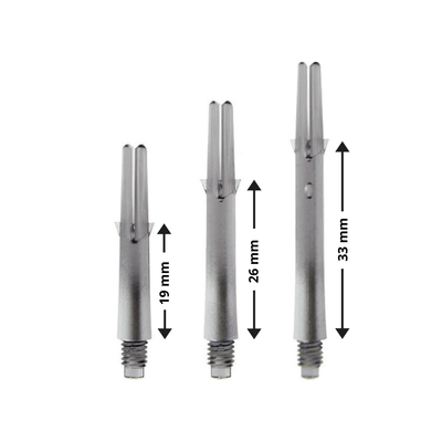 L-Style Two Tone L-Shafts - Silber/Schwarz Details