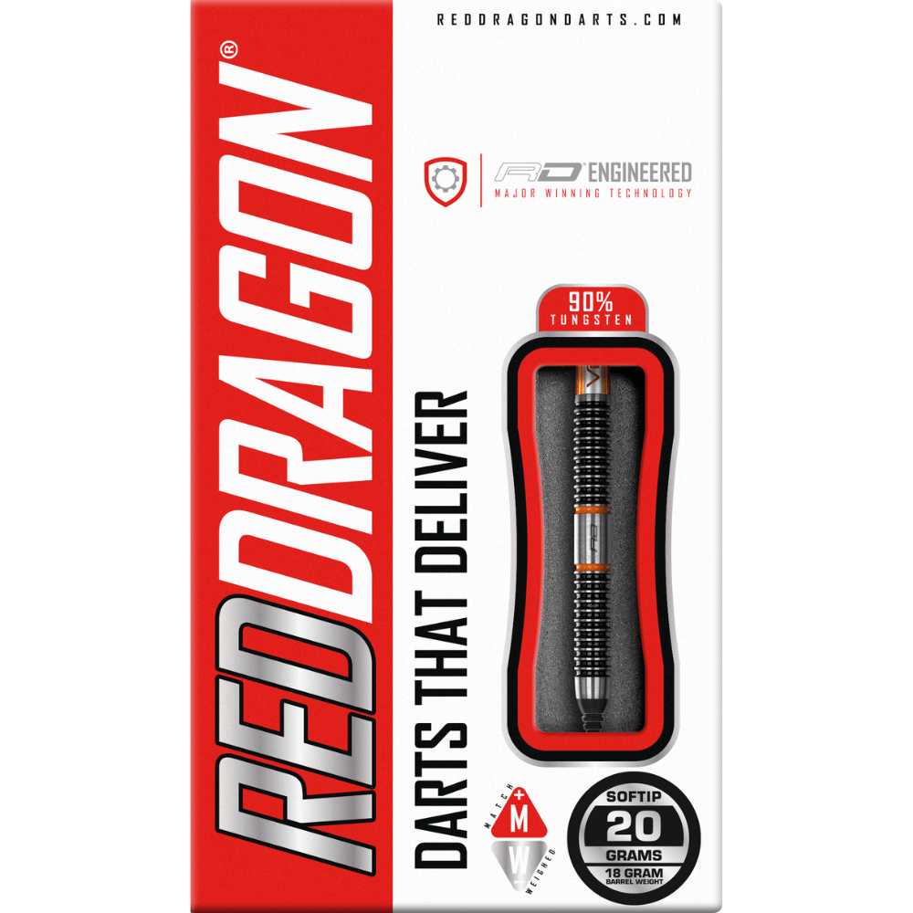 Red Dragon Amberjack 18 Softdarts Packung