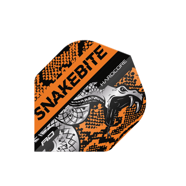 Red Dragon Hardcore Snakebite Coiled Snake Flights Orange