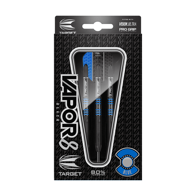 Target Vapor8 Blue Steeldarts Verpackung