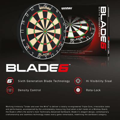 Winmau Blade 6 Dartboard D4 