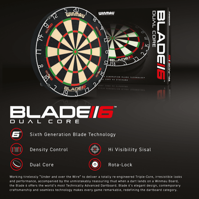 Winmau Blade 6 Dual Core Dartboard D5 