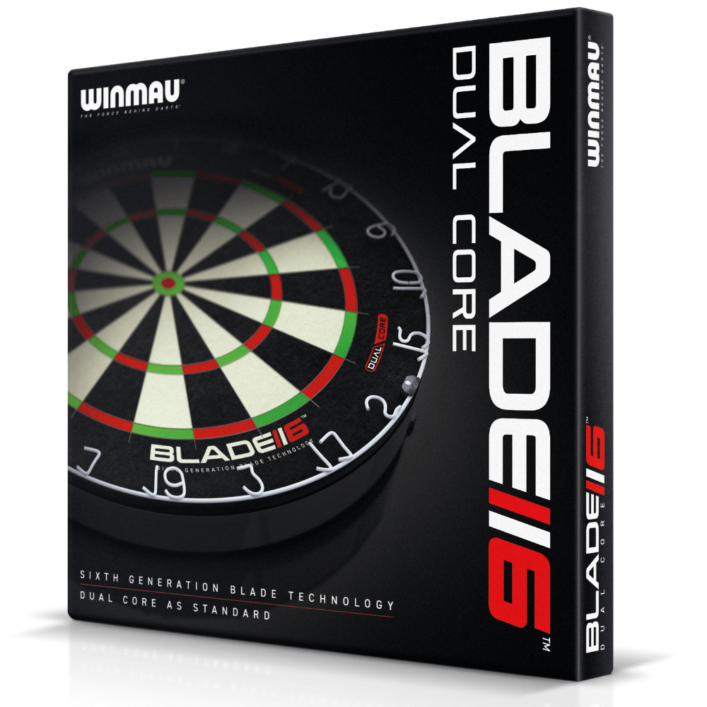 Winmau Blade 6 Dual Core Dartboard Packung 