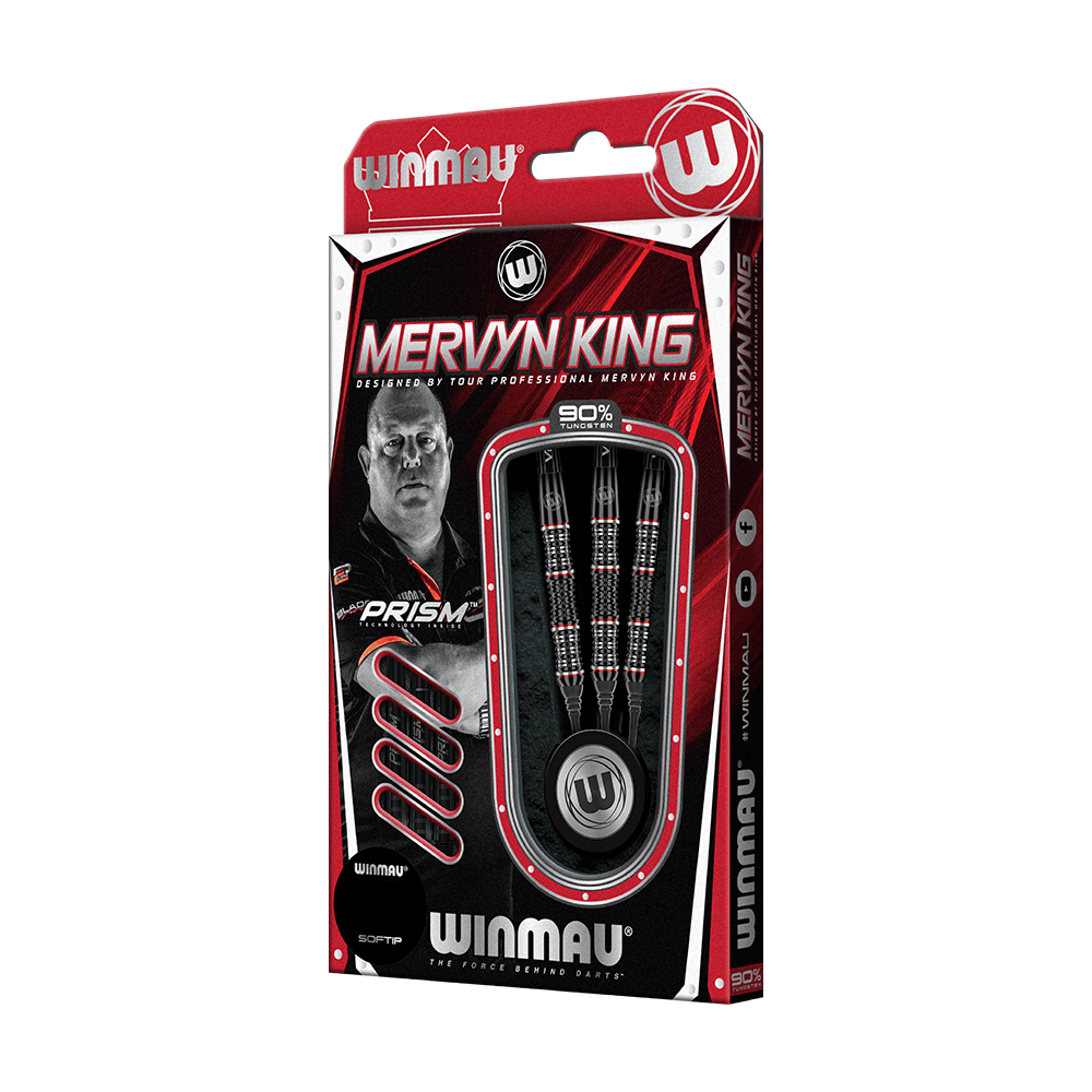 Winmau Mervyn King Special Edition Softdarts Verpackung